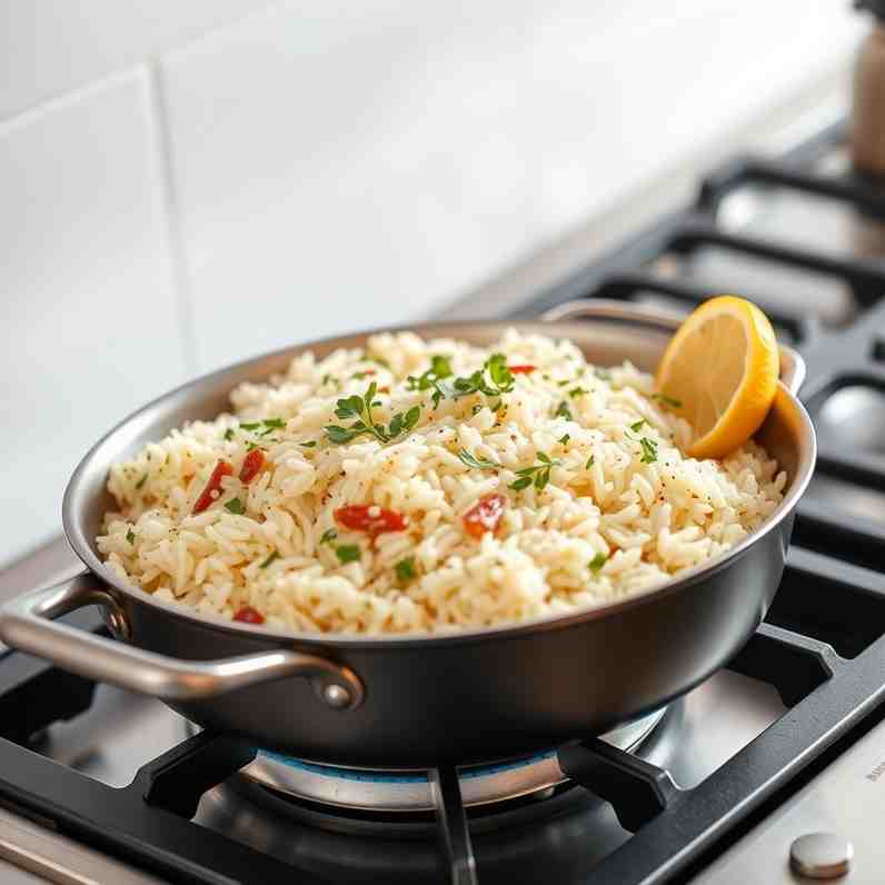 Easy Stovetop Rice Pilaf Recipe - Fluffy